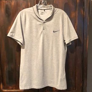 Nike Golf Modern Fit Dri-Fit Gray Golf Shirt Med.